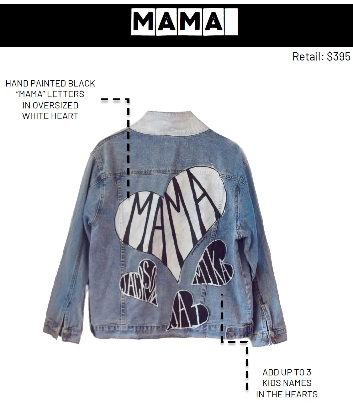 'MAMA' DENIM JACKET