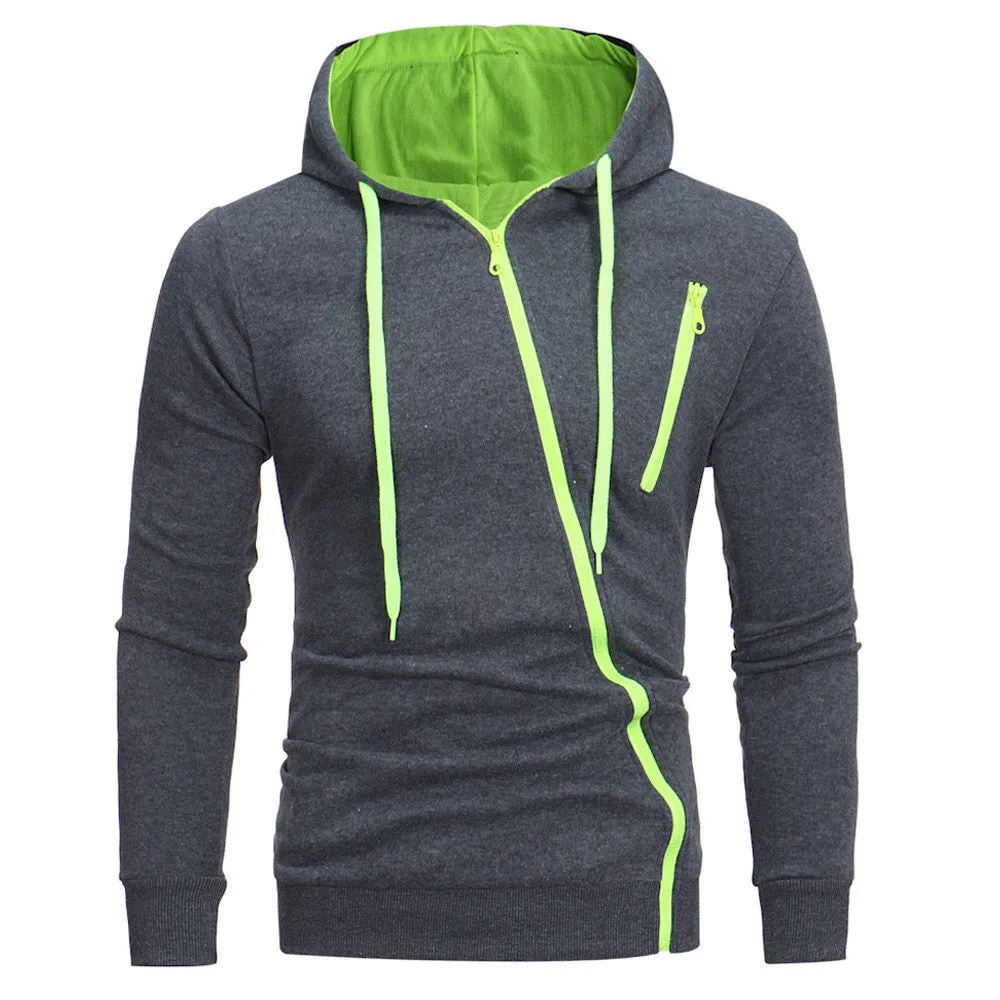 Mens' Long Sleeve Hoodie Hooded Sweatshirt Tops Jacket Coat Outwear