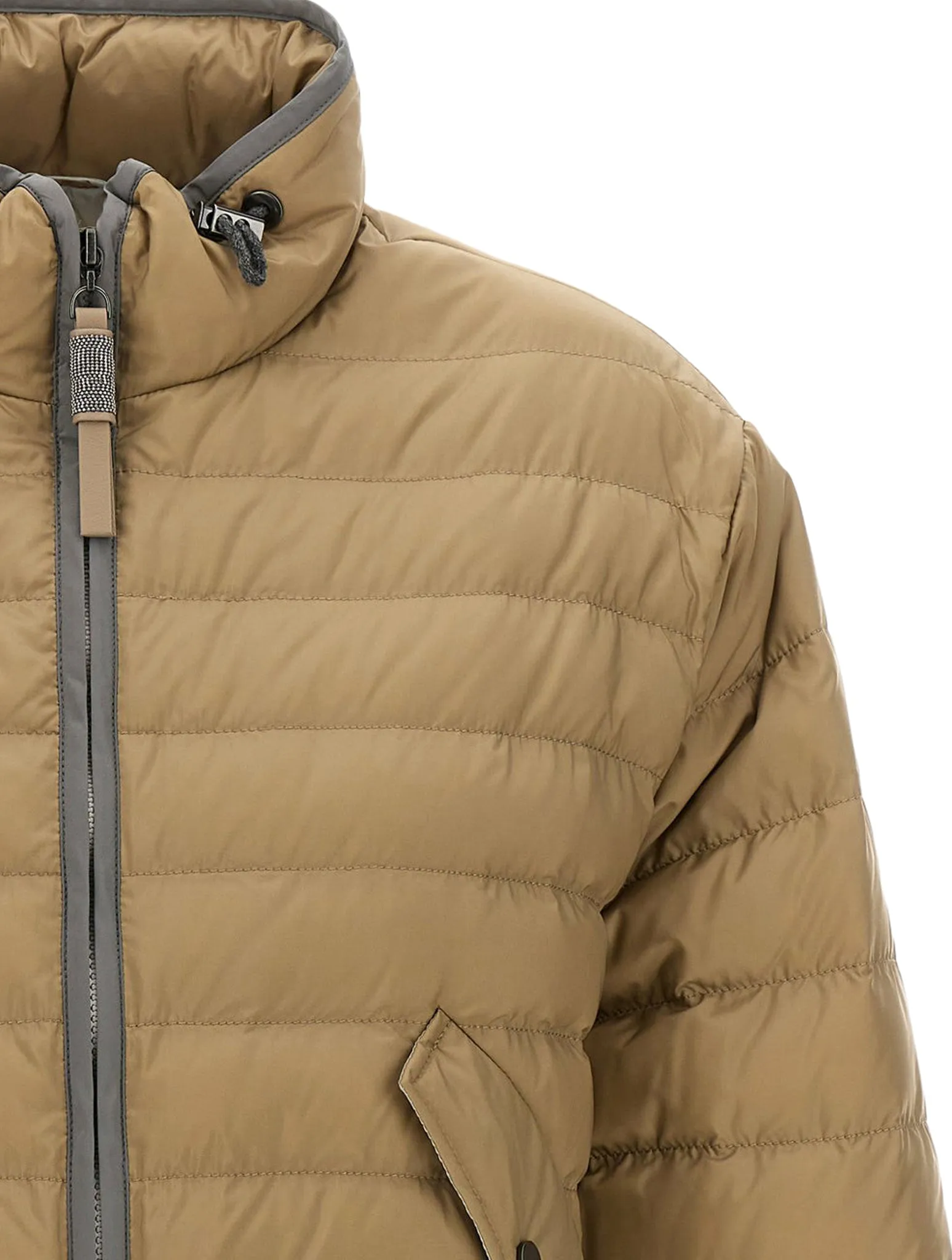 Mobile detail down jacket