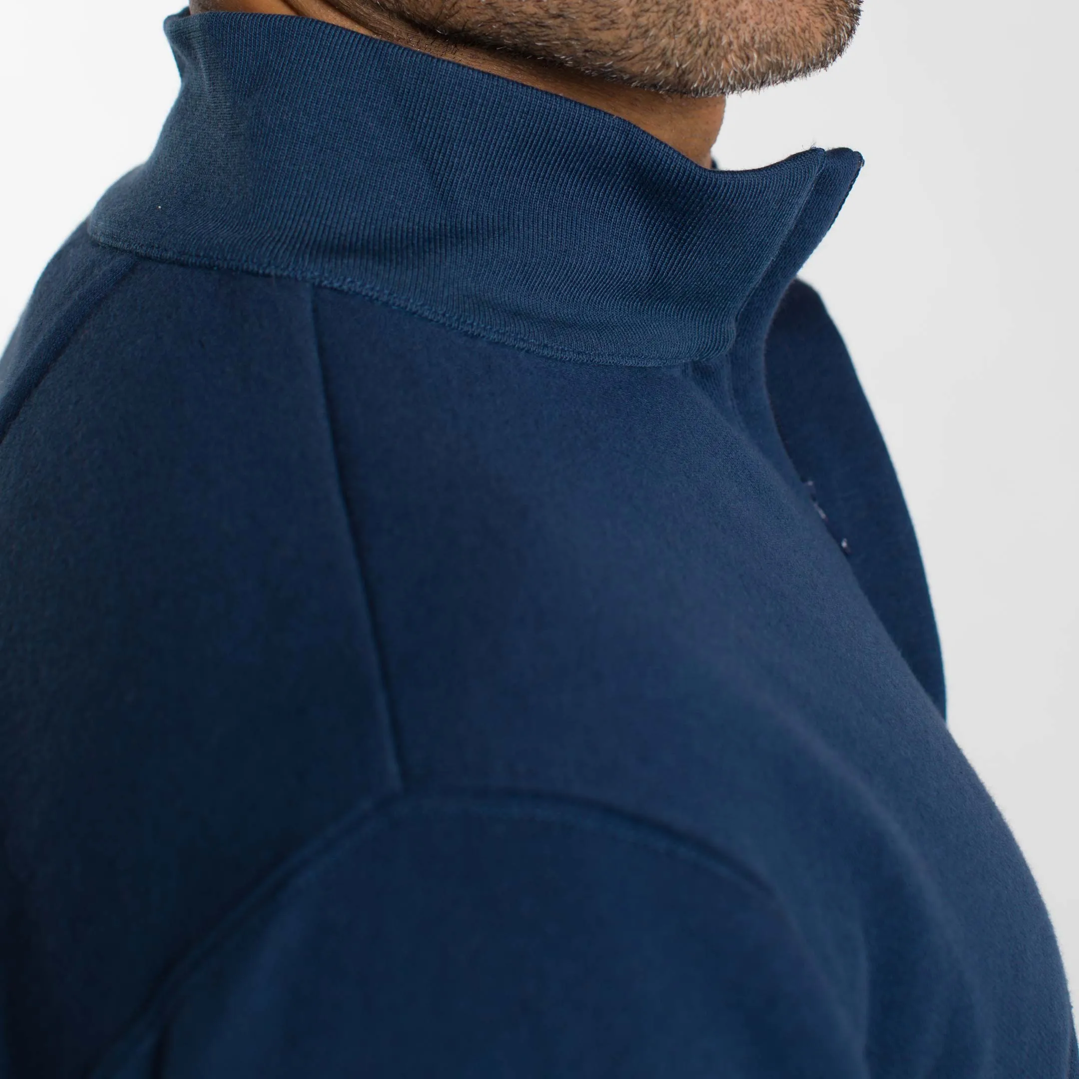 Navy Quarter-Zip Sweatshirt