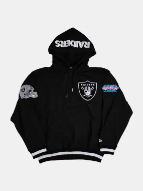 Black Oversized Las Vegas Raiders Hoodie with New Era Applique