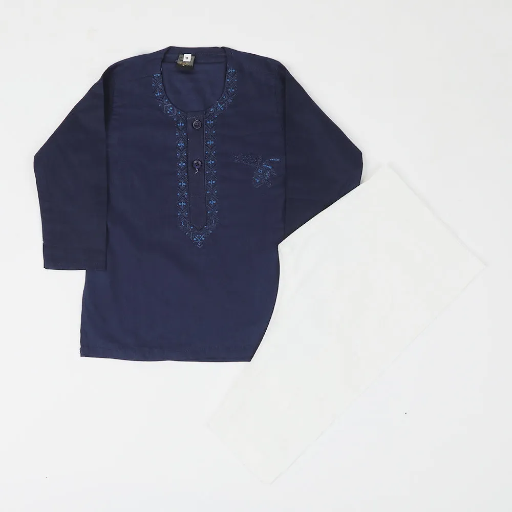 Newborn Boys Shalwar Suit - Navy Blue