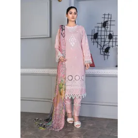 Noor Jahan Mushk Printed Lawn Chikenkari Embroidered Unstitched 3Pcs Suit