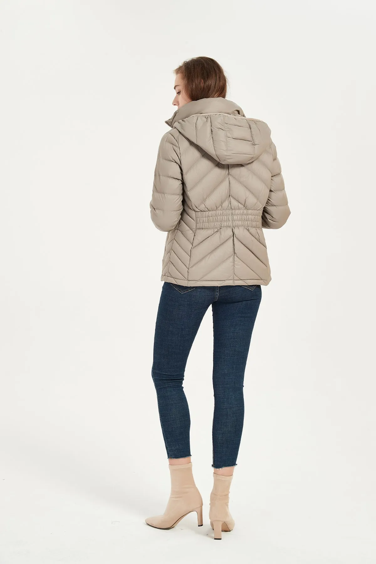 Packable Lightweight Winter Puffer Jacket with hood