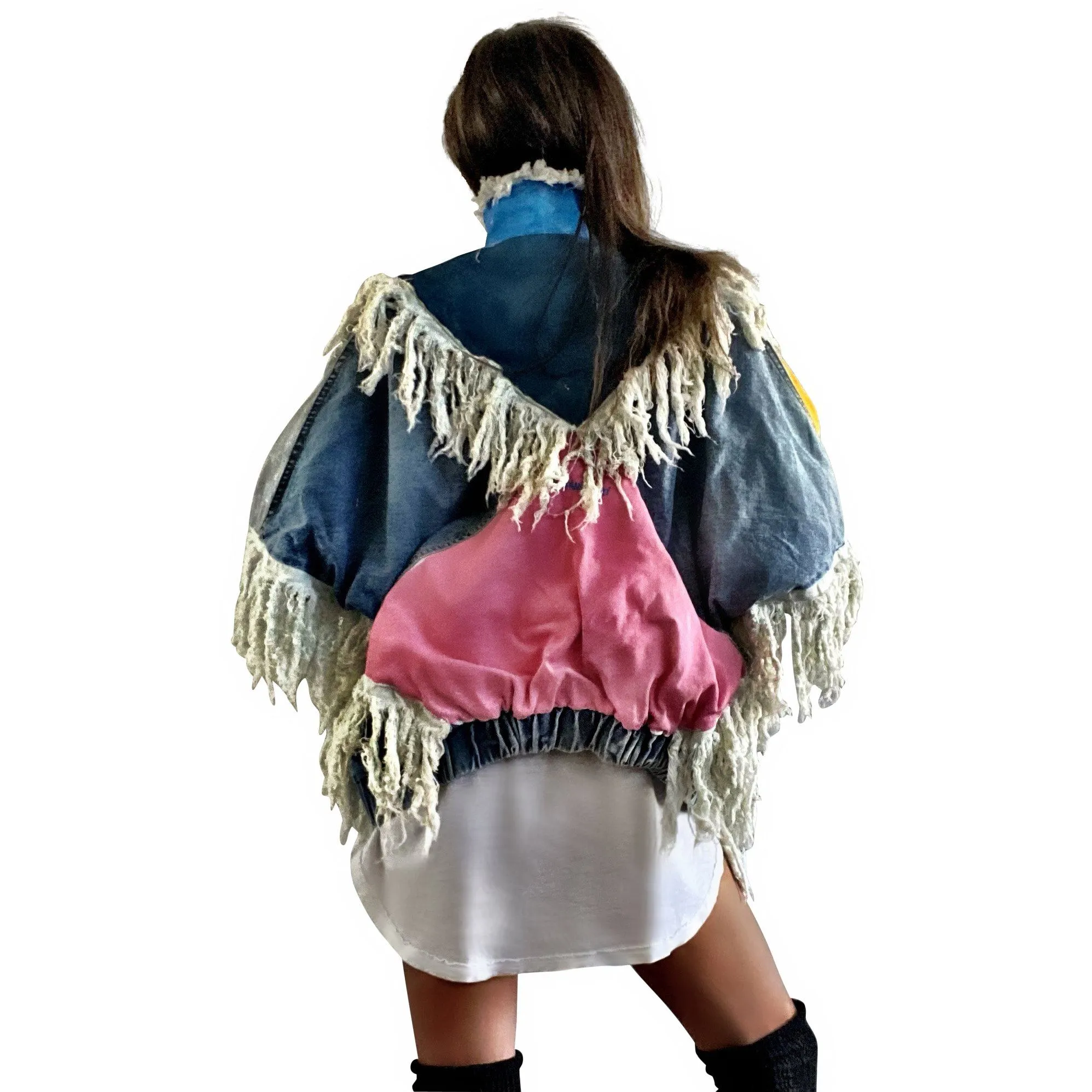 'PAINTED PATCHWORK' DENIM JACKET