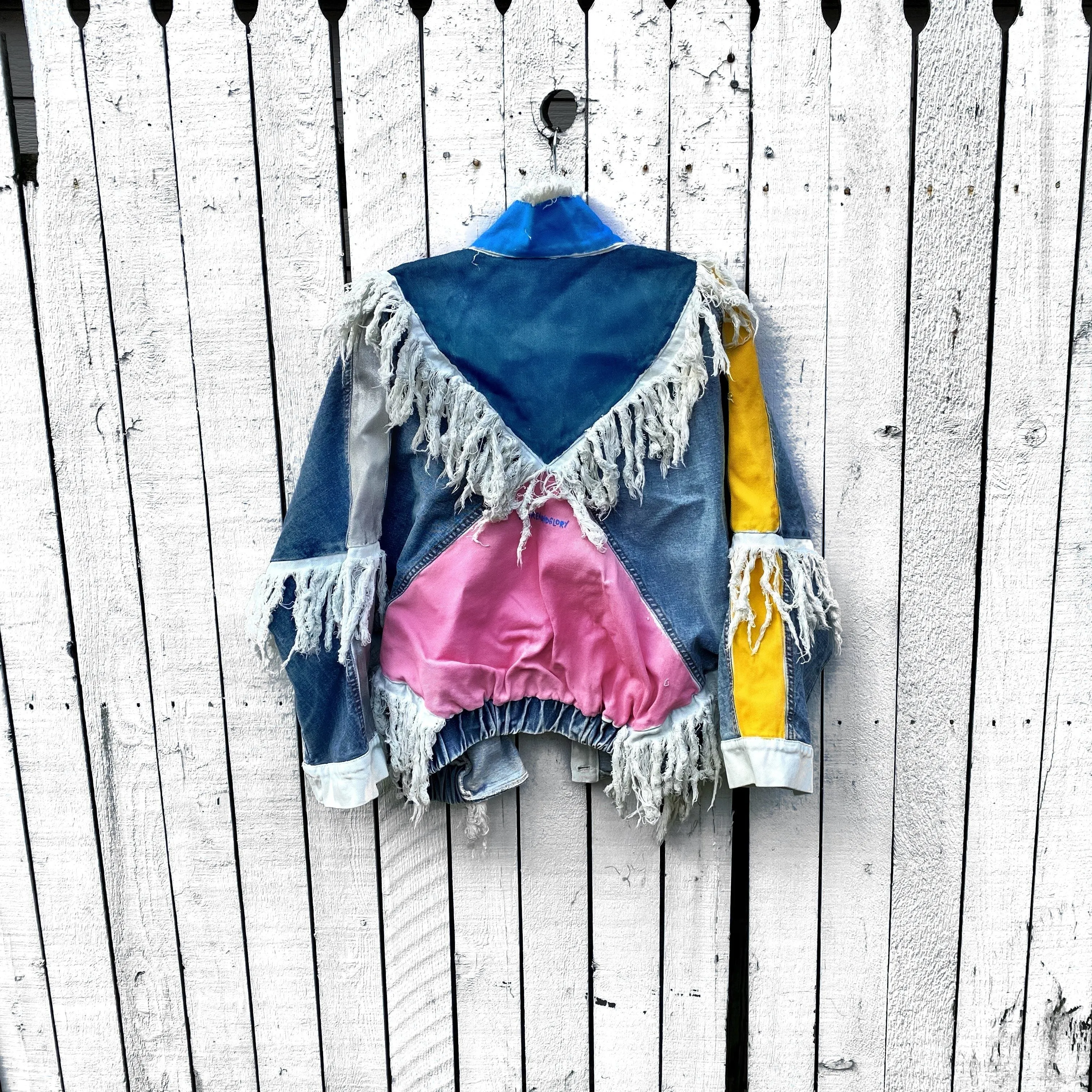 'PAINTED PATCHWORK' DENIM JACKET