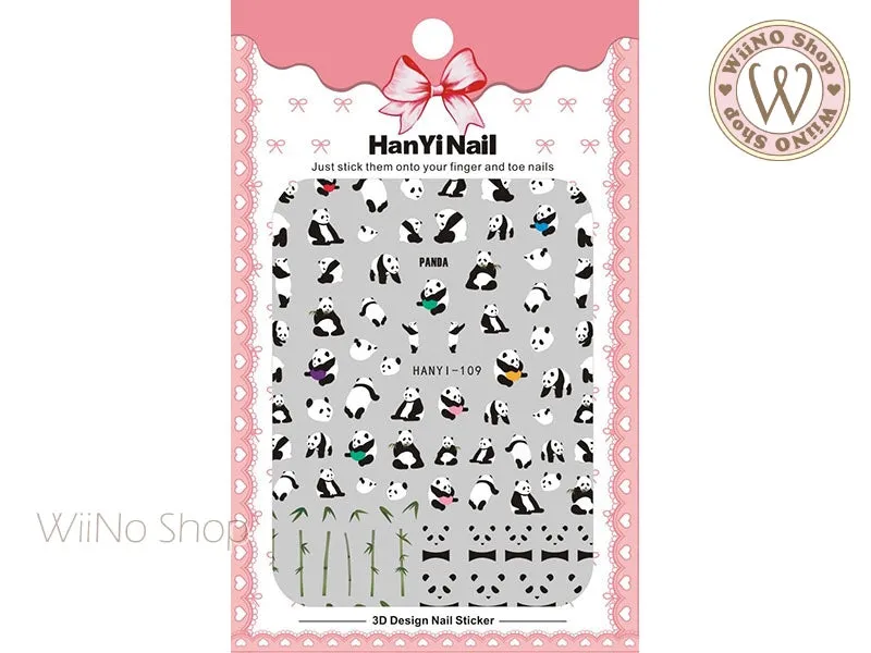 Panda Adhesive Nail Art Sticker - 1 pc (HY-109)