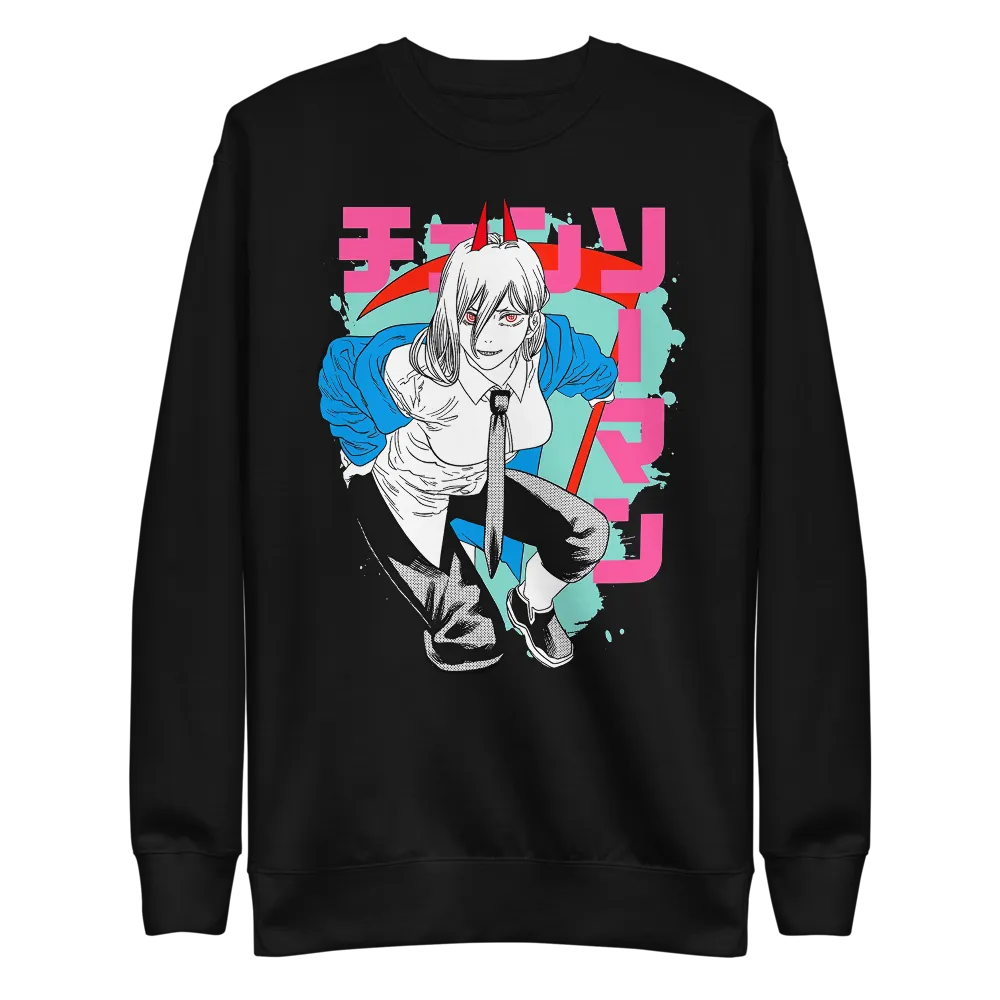 Power Crewneck Sweatshirt Chainsaw Man