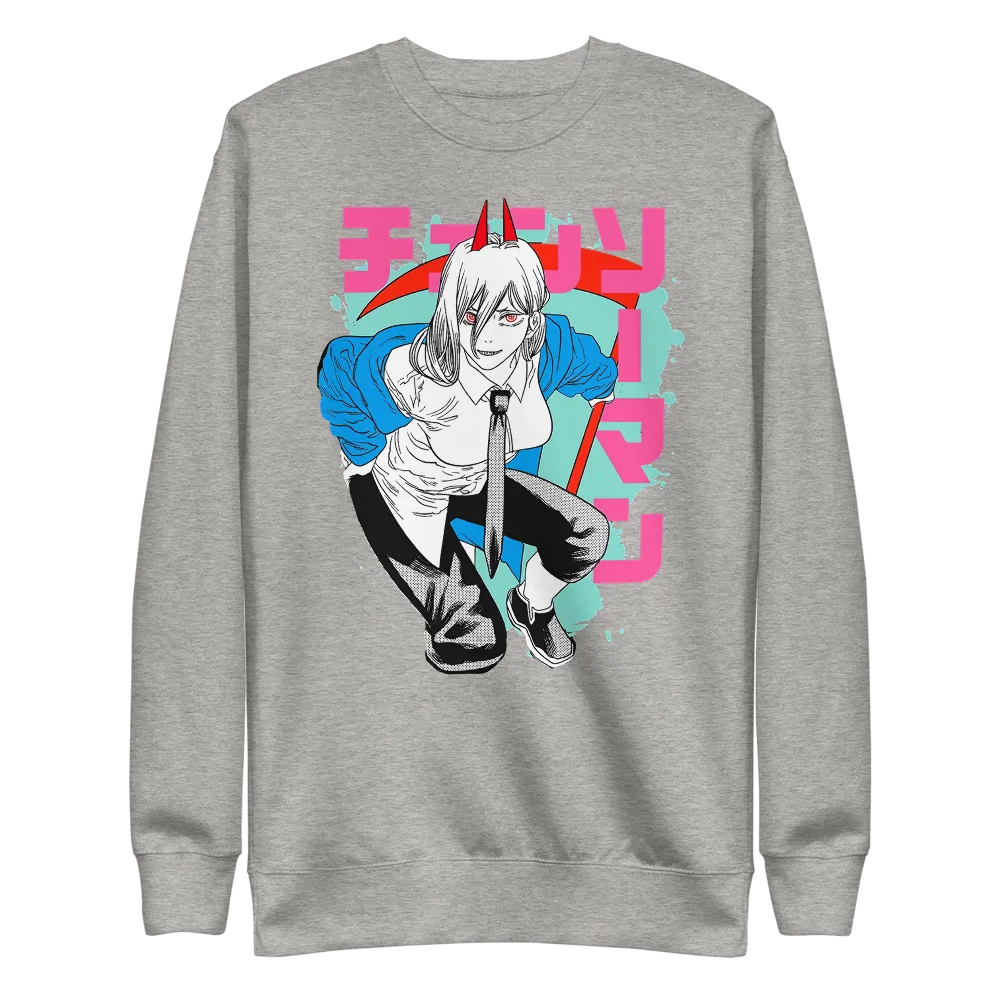 Power Crewneck Sweatshirt Chainsaw Man