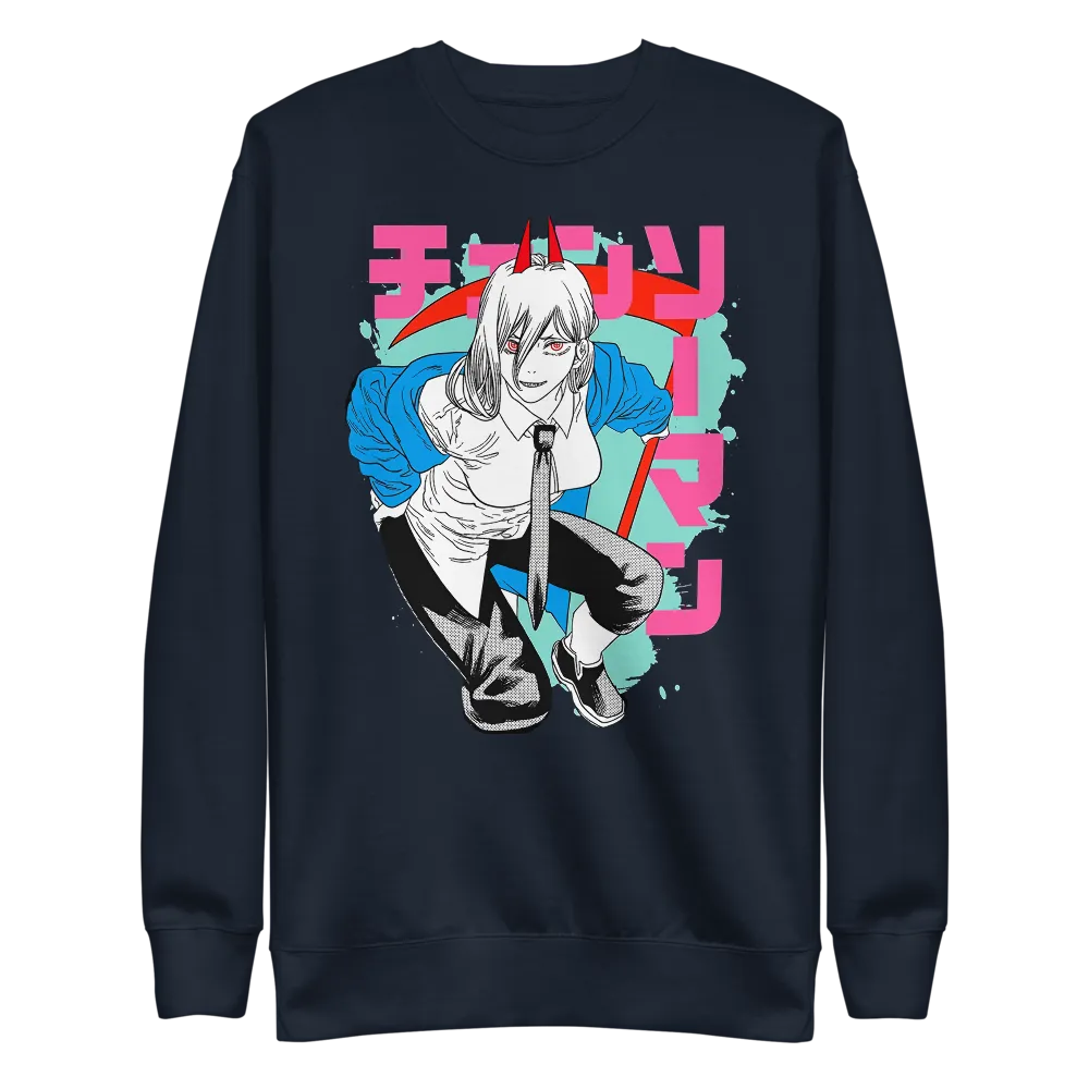 Power Crewneck Sweatshirt Chainsaw Man