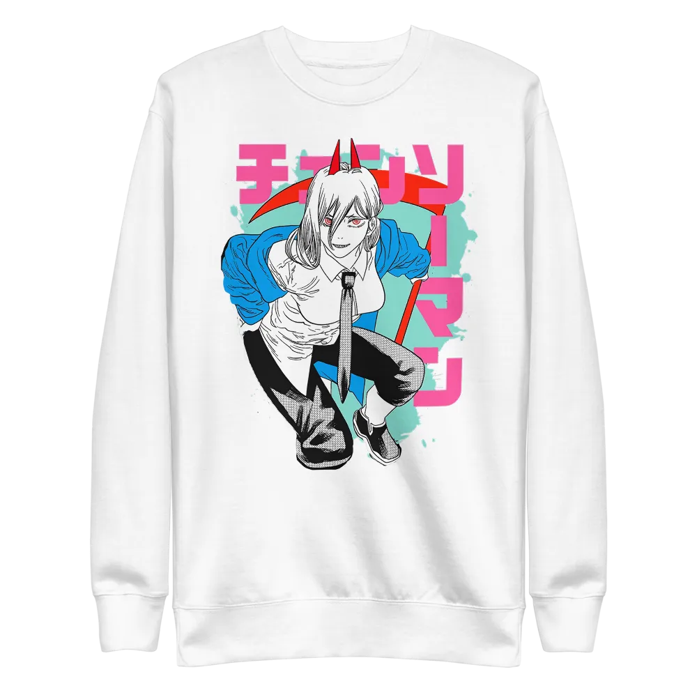 Power Crewneck Sweatshirt Chainsaw Man