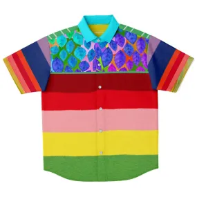 Rainbow-Tastic Short Sleeve Button Down Shirt