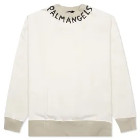 Seasonal Logo Vintage Crewneck - White/Black