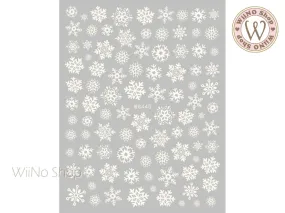 Snowflake Glow in the Dark Adhesive Nail Art Sticker - 1 pc (WG440GD)