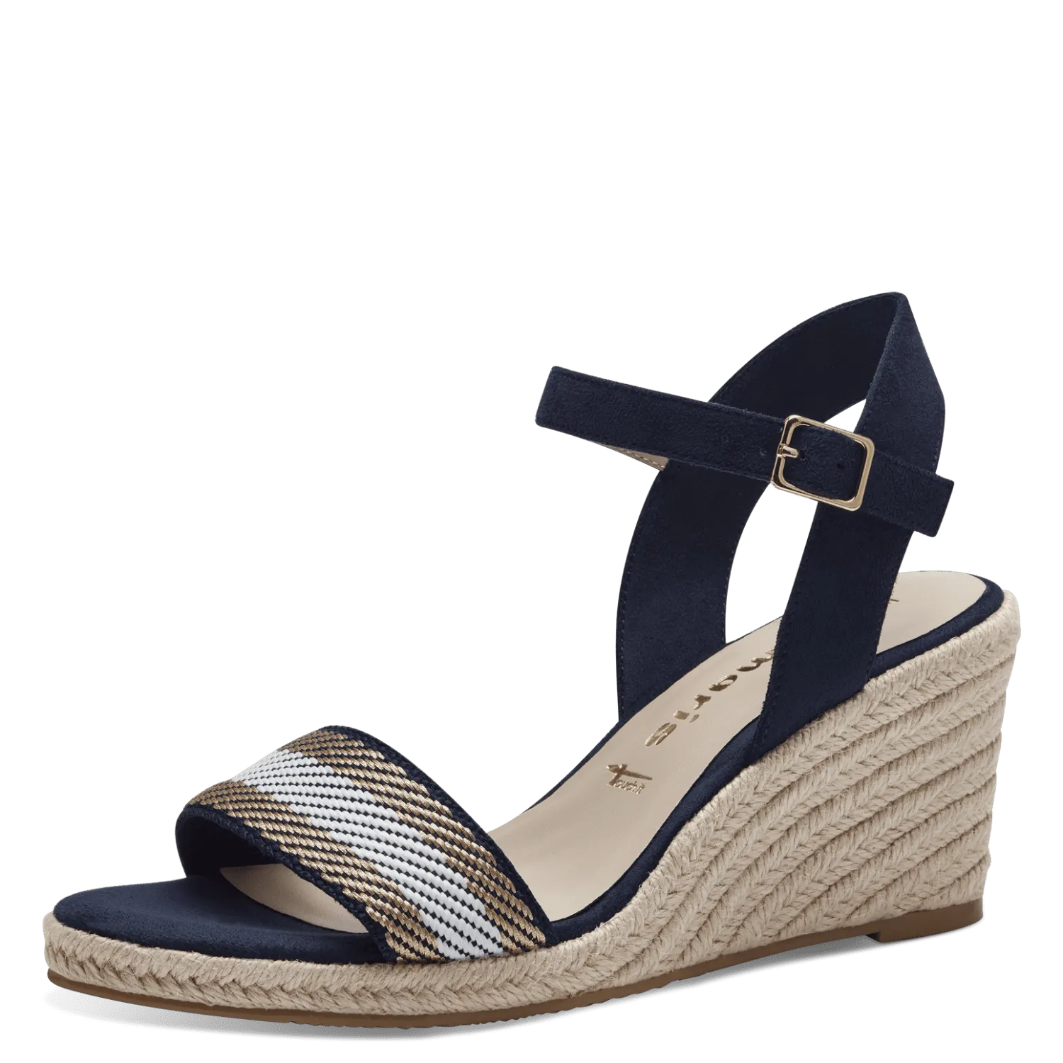 Tamaris Navy Wedge Sandal