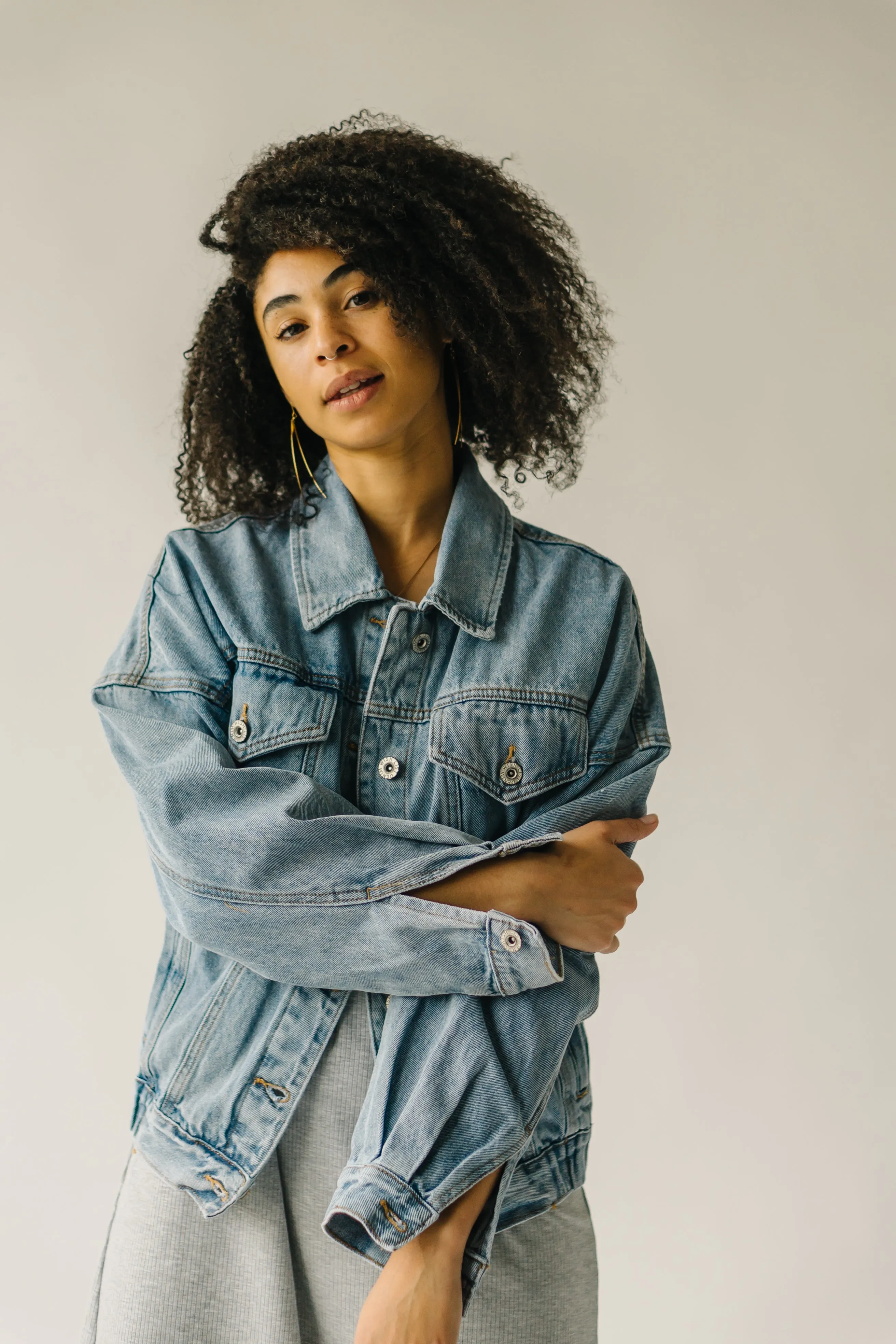 The Tessler Washed Jacket in Denim Blue