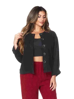 Tianello Plus Sized TENCEL™  Crop "Neesha" Jacket