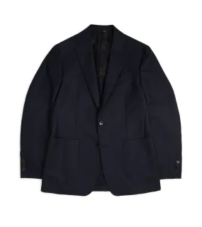 Trunk Wigmore Wool Twill Suit Jacket: Navy