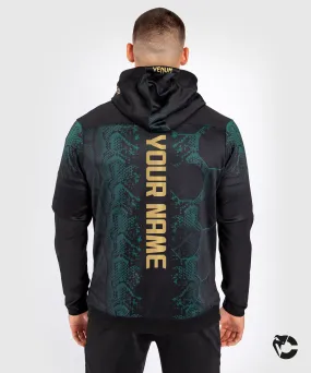 UFC Adrenaline by Venum Personalized Authentic Fight Night Men’s Walkout Hoodie - Emerald Edition - Green/Black/Gold