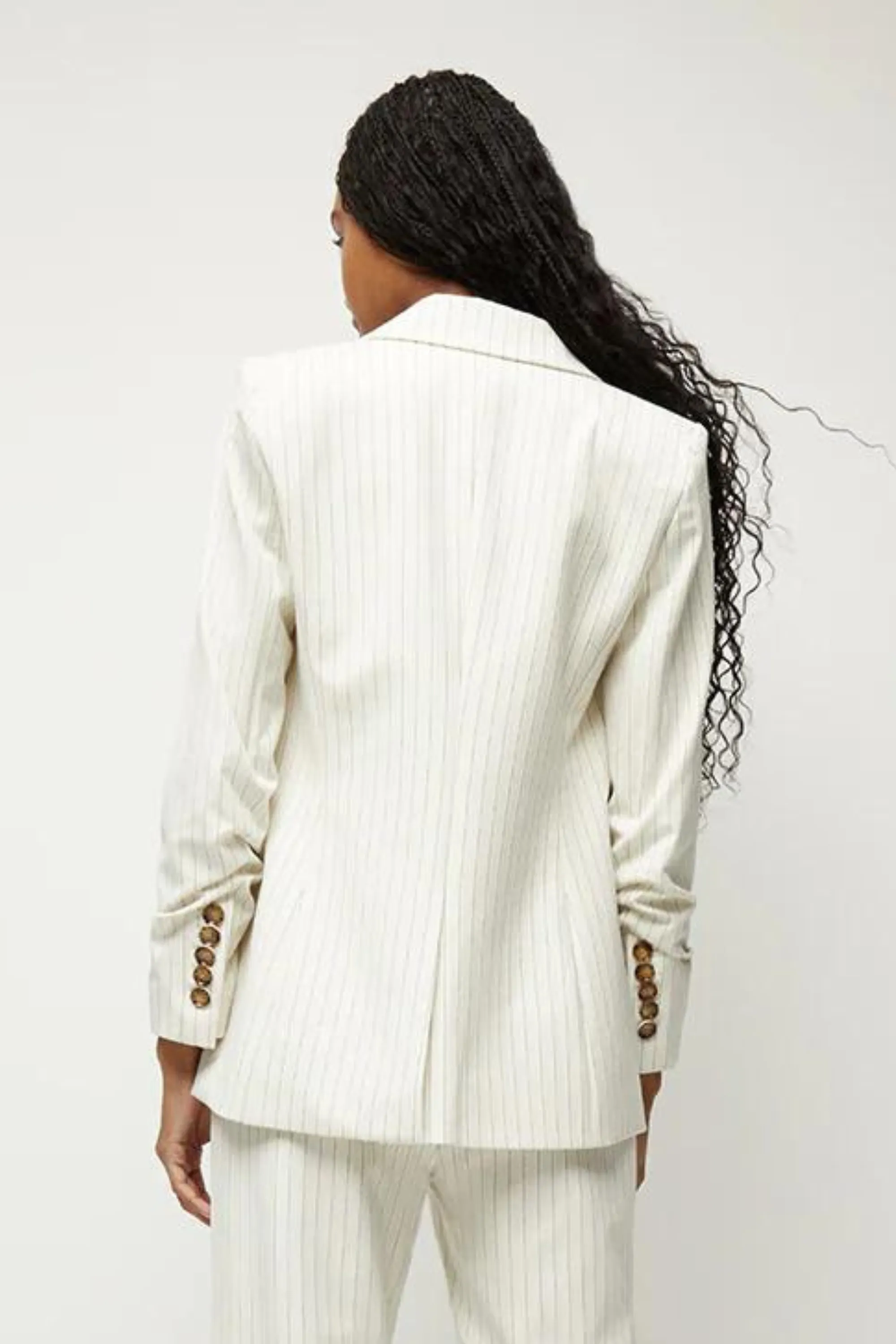 Veronica Beard Battista Jacket Ecru Stripe