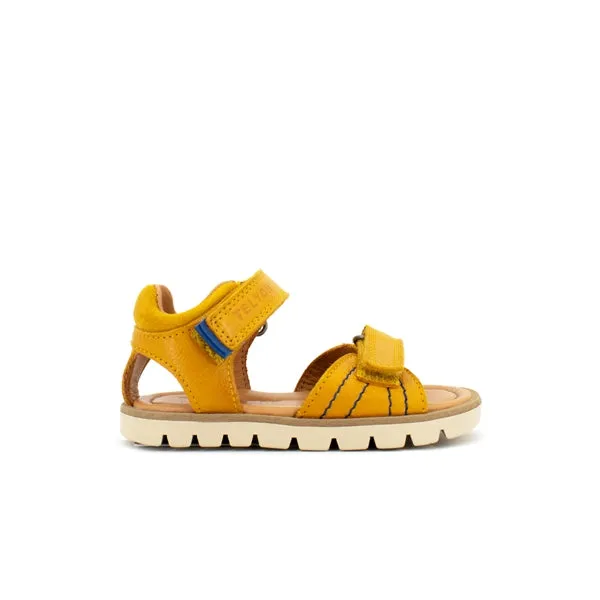 (Y01138.3405) Velcro Yellow sandals